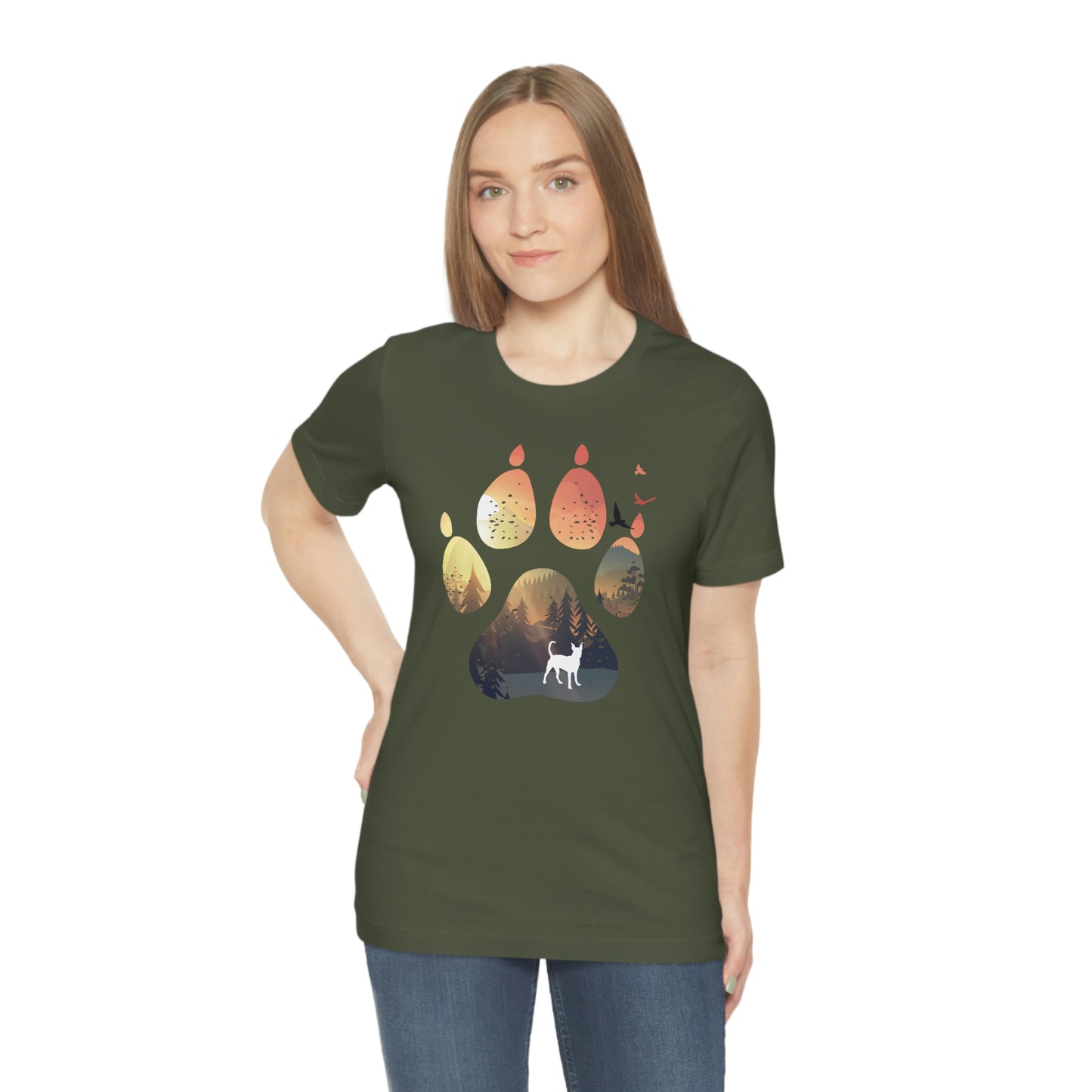 Sunset Paw Unisex Tee