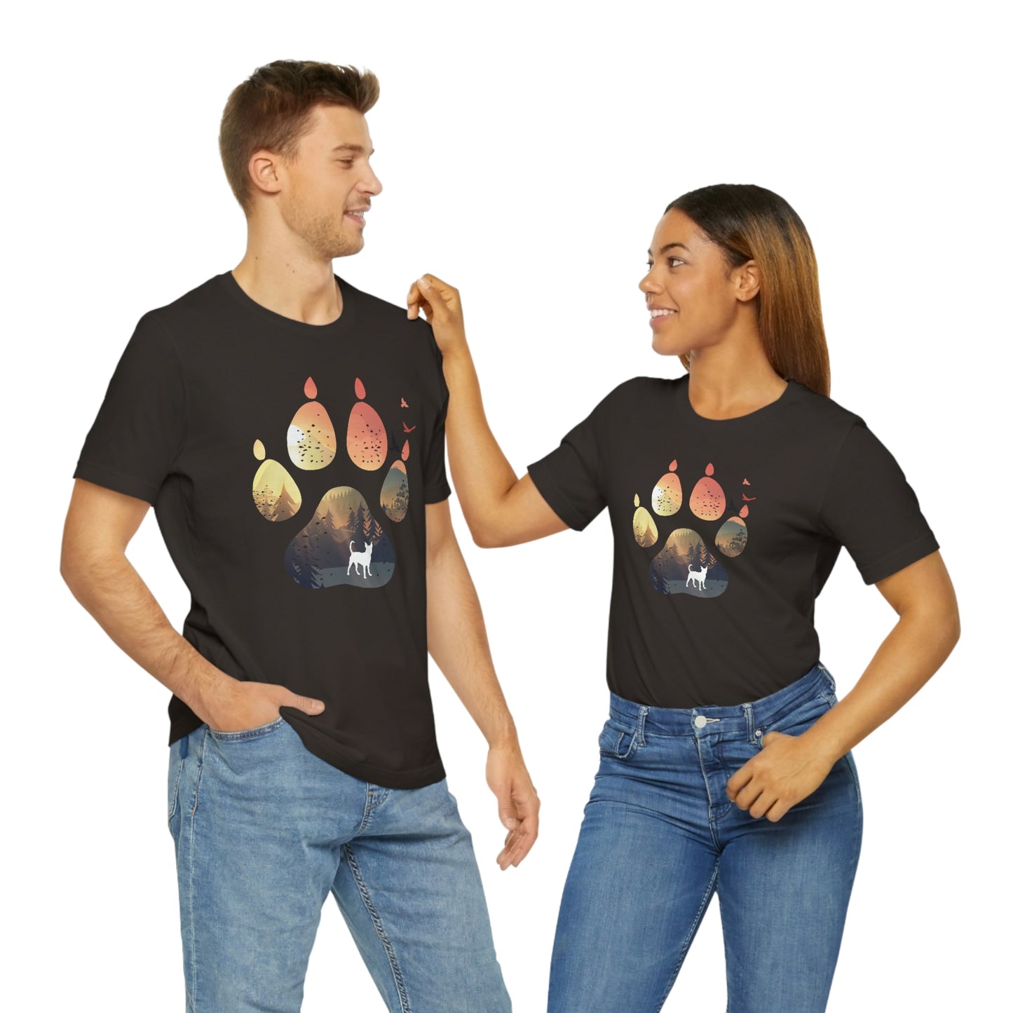 Sunset Paw Unisex Tee