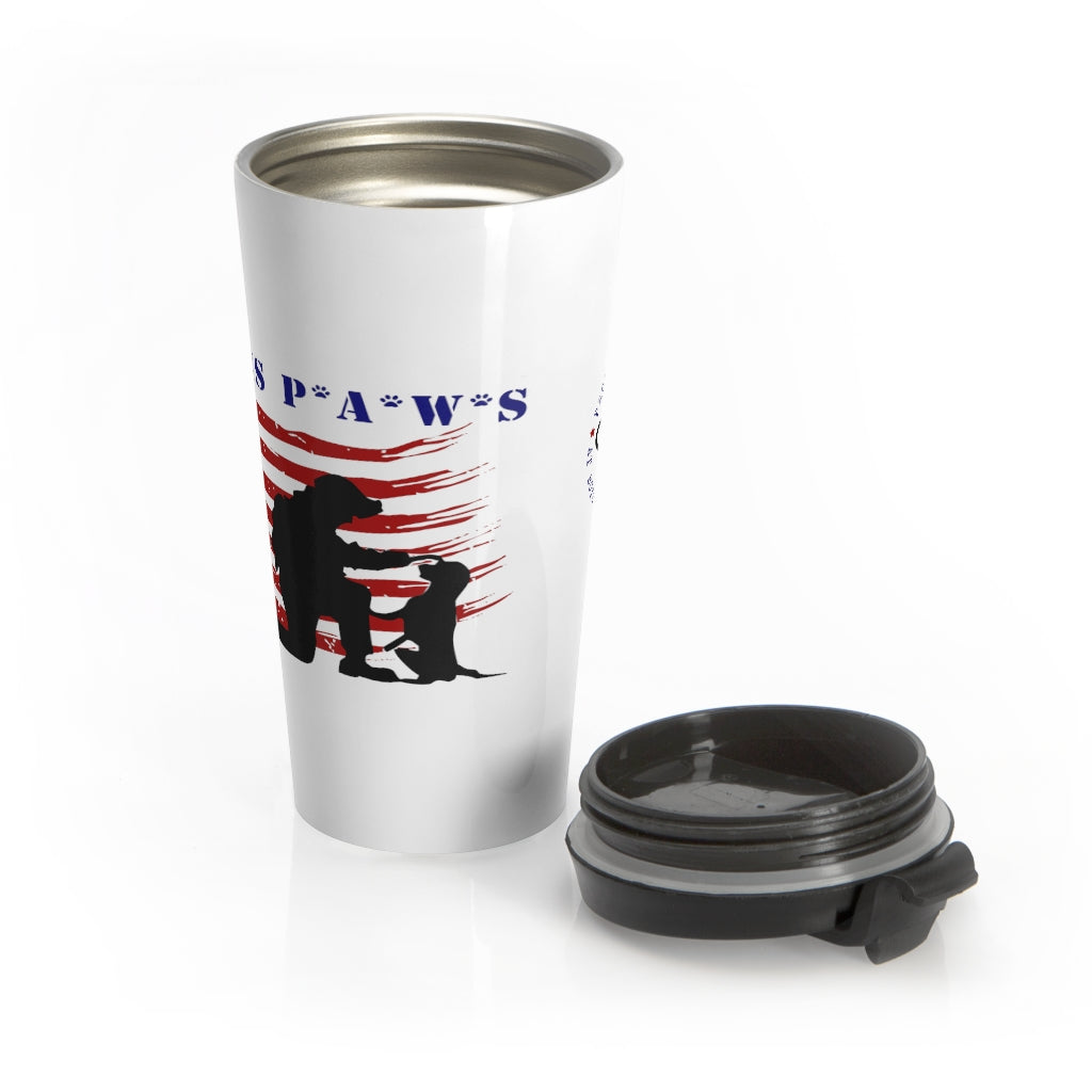 Veteran's P.A.W.S. Stainless Steel Travel Mug