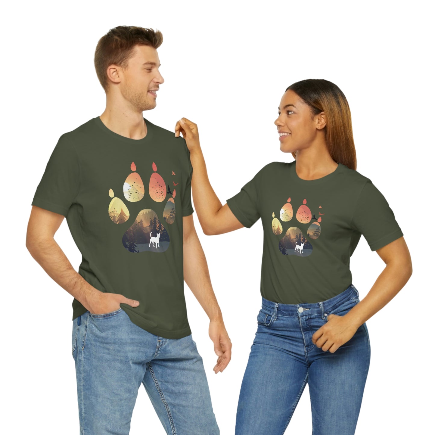 Sunset Paw Unisex Tee