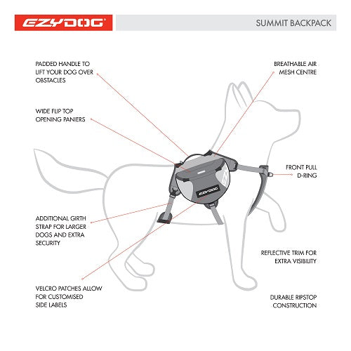 EzyDog Summit Backpack