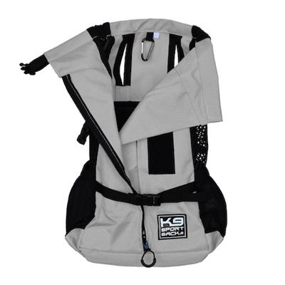 K9 Sport Sack Air Plus Dog Carrier Light gray carrier for small dogs inside view