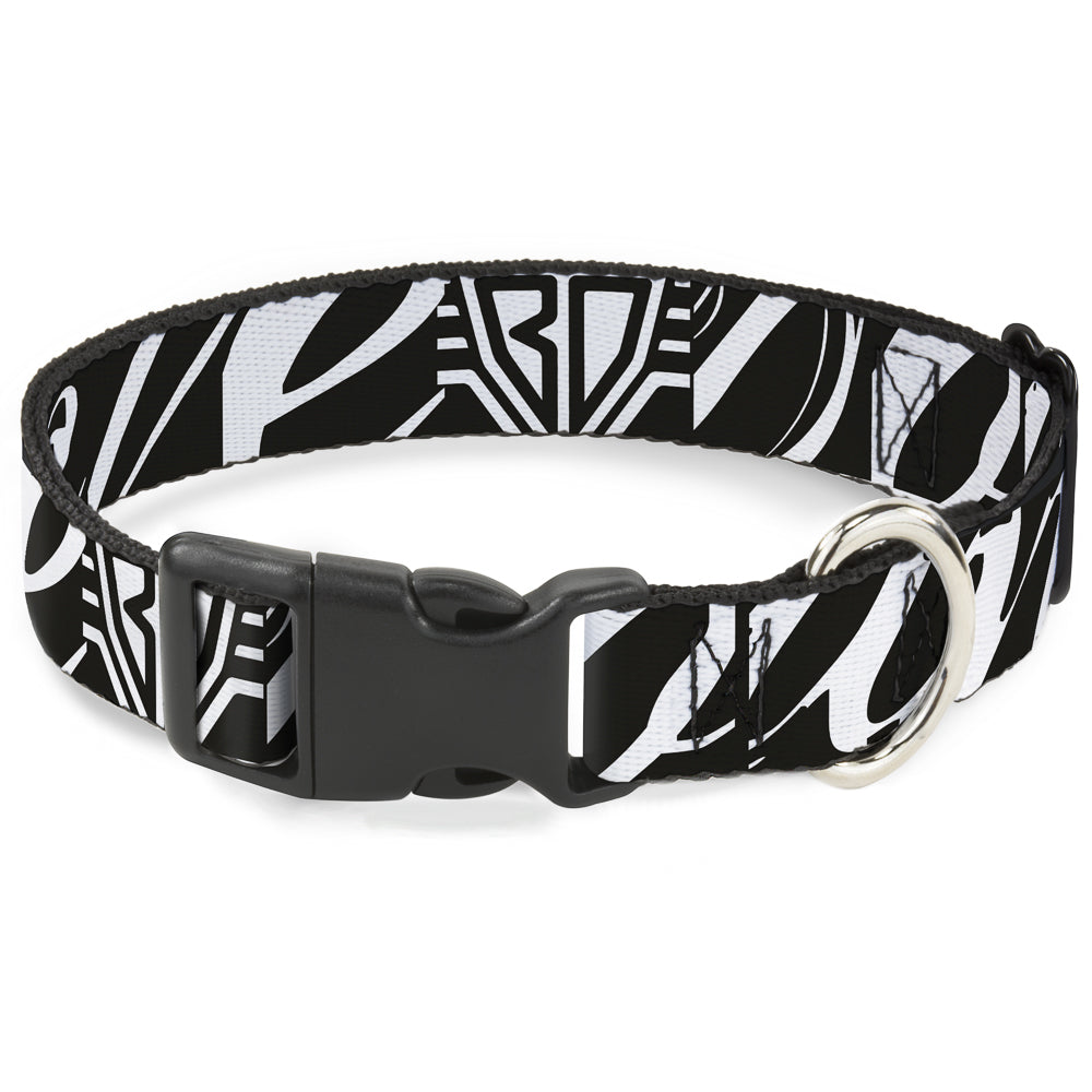 Buckle Down Logo Script Collar, Black & White