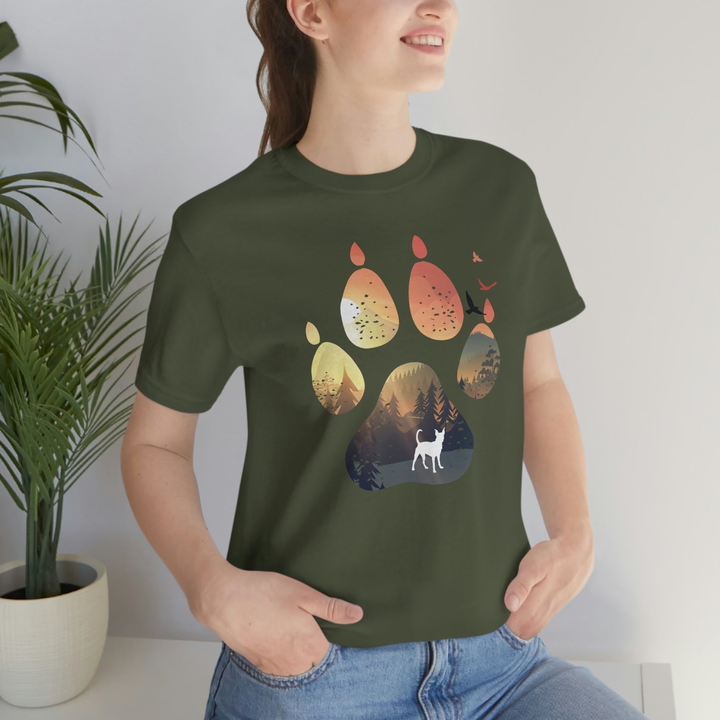 Sunset Paw Unisex Tee