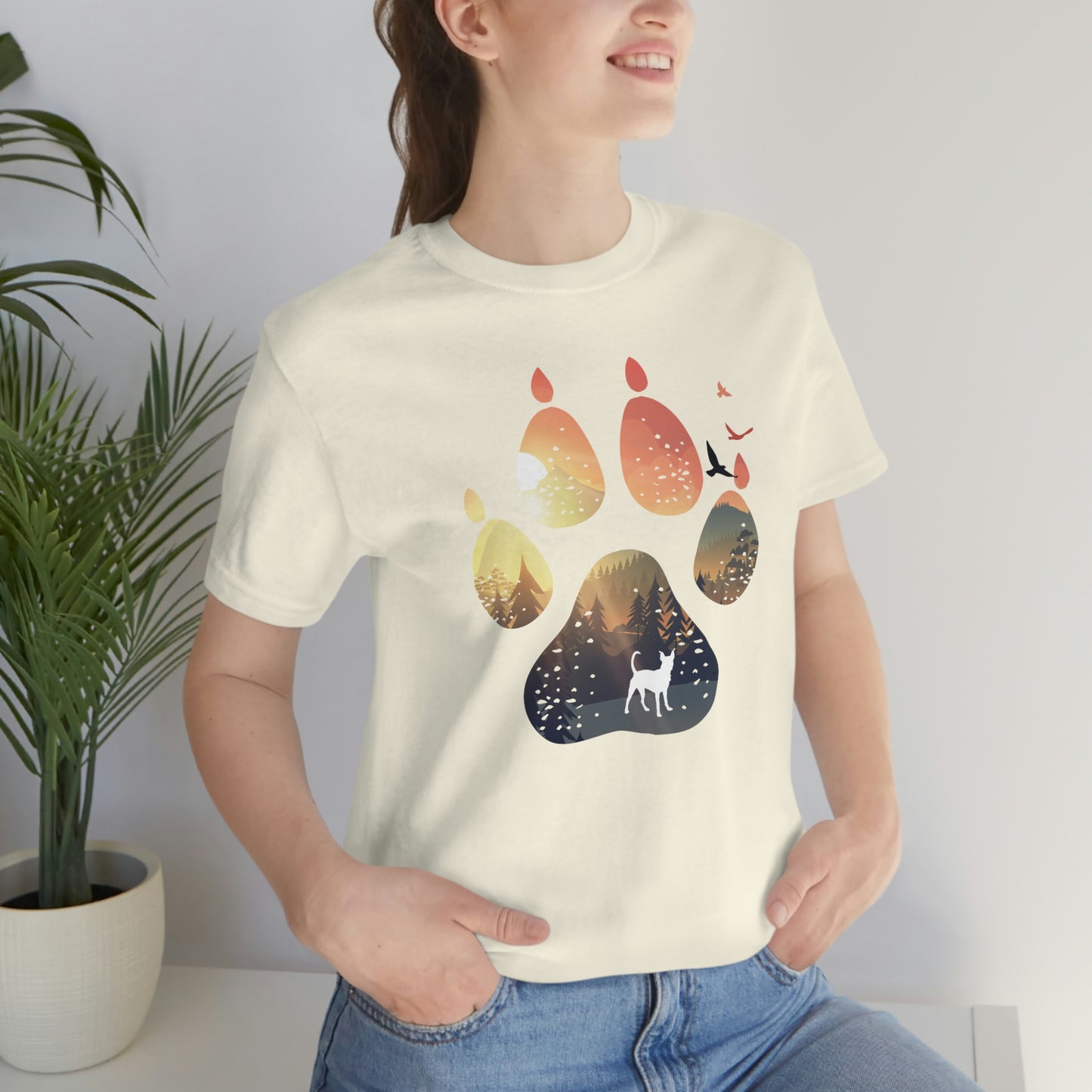 Sunset Paw Unisex Tee