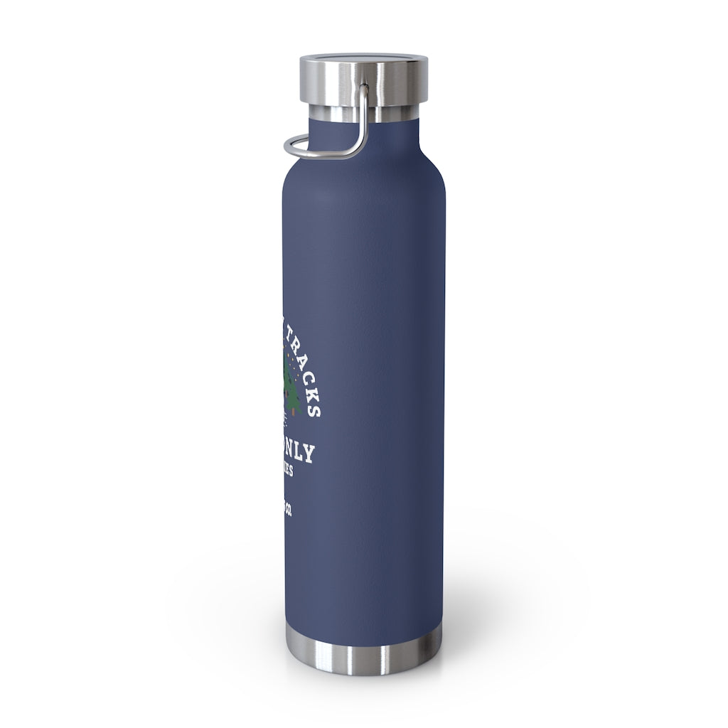 Leave Only Tracks Insulated Reusable Bottle side view 2