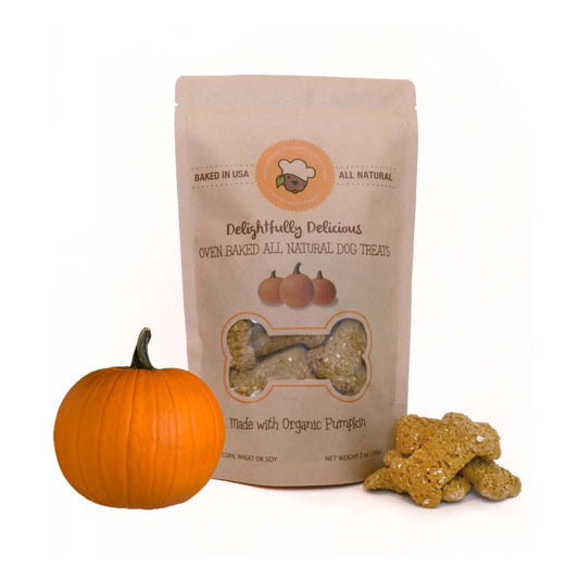 Delightfully Delicious Oven Baked All Natural Dog Treats, Pumpkin