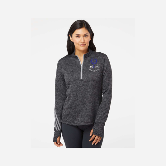DMACC Blades Adidas Women's Brushed Terry Quarter-Zip Pullover
