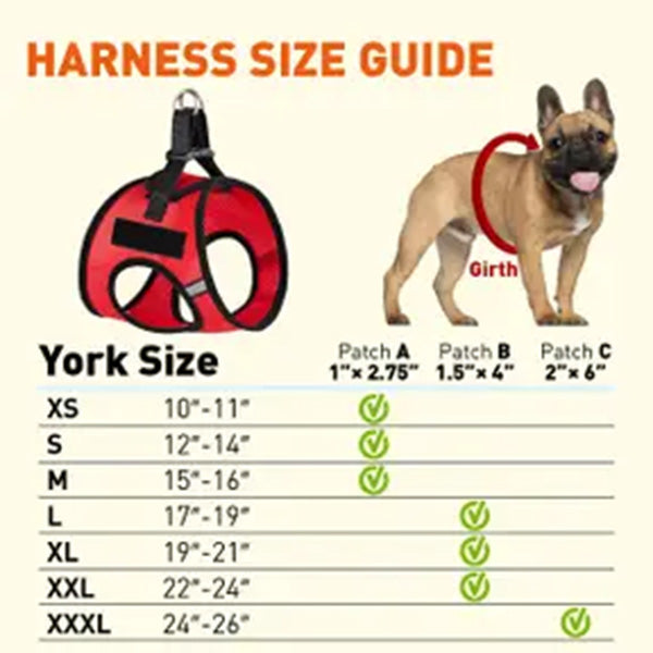 York Mesh Harness + Badge Fastener by Dogline