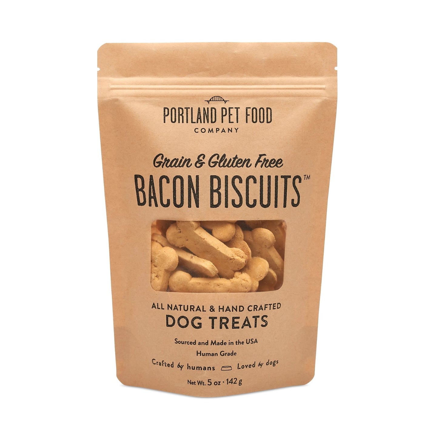 Grain & Gluten Free Bacon Dog Biscuits