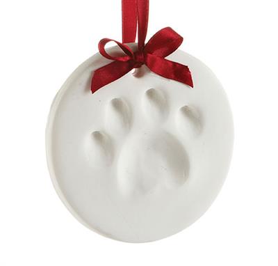 Pawprints Clay Imprint Ornament by Pearhead