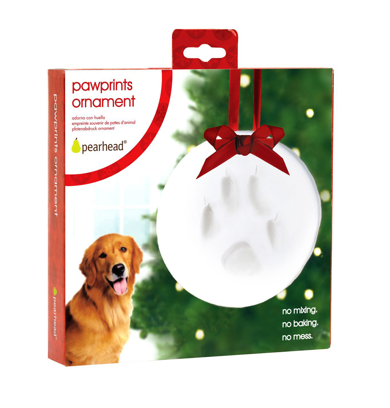 Pawprints Clay Imprint Ornament by Pearhead