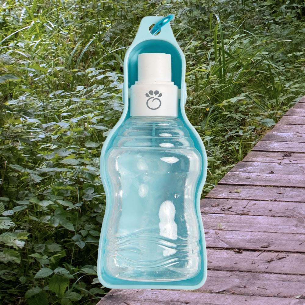 Travel Water Bottle with Foldout Bowl